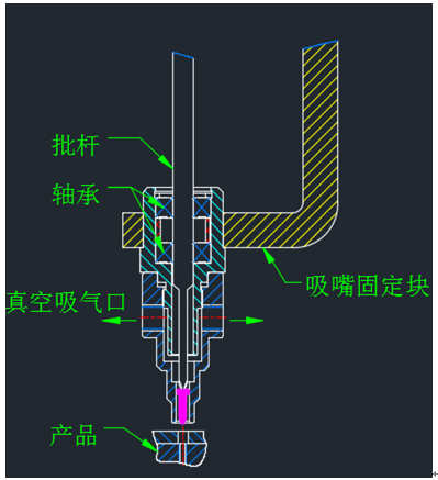 吸氣式自動鎖螺絲機(jī)結(jié)構(gòu)圖